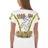 STOP the VIOLENCE 232 Women's Crop T-shirt STOP THE VIOLENCE