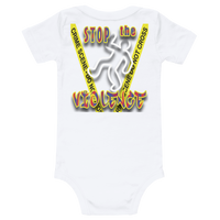 STOP the VIOLENCE 348 Infant Short Sleeve One-Piece STOP the VIOLENCE