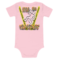 STOP the VIOLENCE 348 Infant Short Sleeve One-Piece STOP the VIOLENCE