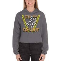 STOP the VIOLENCE 224 Women's Crop Hooded Sweatshirt Stop the VIOLENCE