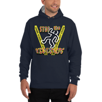 STOP the VIOLENCE 085 Men's Champion Max Hooded Sweatshirt STOP the VIOLENCE