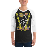 STOP the VIOLENCE 197 Unisex Raglan 3/4 Sleeve T-Shirt STOP the VIOLENCE