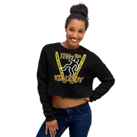 STOP the VIOLENCE 228 Women's Crop Sweatshirt STOP the VIOLENCE