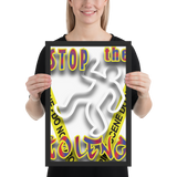 STOP the VIOLENCE 037 Framed Premium Luster Photo Paper STOP the VIOLENCE