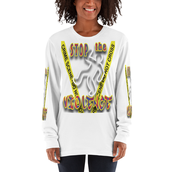 STOP the VIOLENCE 181 Unisex American Apparel Long Sleeve T-Shirt STOP the VIOLENCE