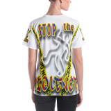 STOP the VIOLENCE 220 Women's Crewneck T-Shirt STOP the VIOLENCE