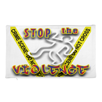 STOP the VIOLENCE 140 Premium Pillow Case 18x18 20x12 STOP the VIOLENCE