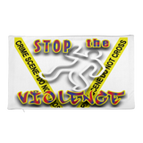 STOP the VIOLENCE 140 Premium Pillow Case 18x18 20x12 STOP the VIOLENCE