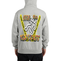 STOP the VIOLENCE 085 Men's Champion Max Hooded Sweatshirt STOP the VIOLENCE